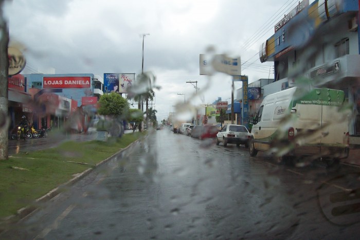 CHUVA PROSSEGUE HOJE EM VILHENA