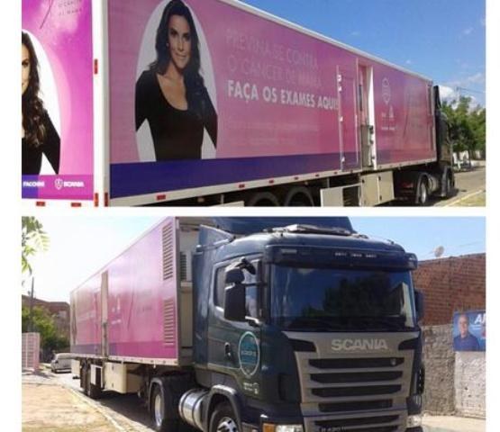 Ivete Sangalo lança caminhão equipado contra o câncer de mama