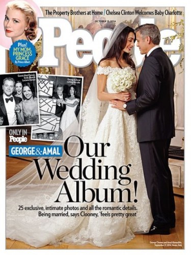 Revista divulga imagens da cerimônia de casamento de George Clooney
