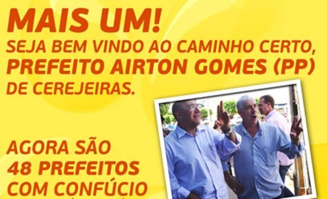 Anunciado como reforço de Confúcio, prefeito de Cerejeiras apóia Expedito (1)