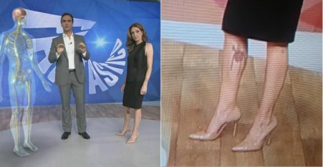 Depois de “causar” com tatuagem no Fantástico, Globo manda Poliana usar calça