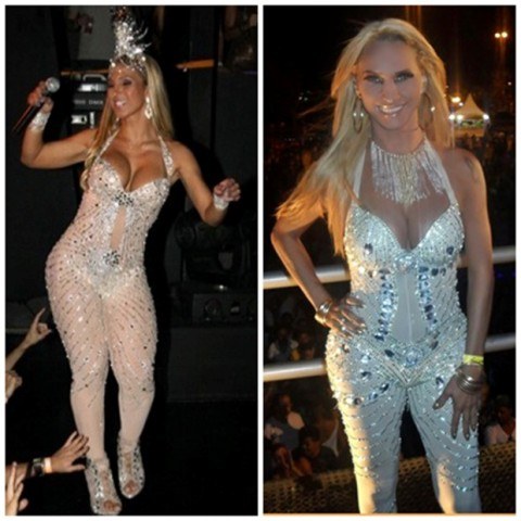 Transexual gasta mais de R$ 15 mil para ficar igual a Valesca Popozuda