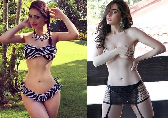 Francine Piaia exibe cintura nova e diz ser genética