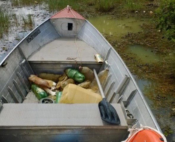 Empresário denuncia crime ambiental em lagoa de Vilhena: “Faço a minha parte”