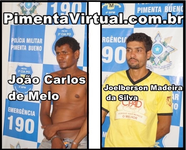 Tipo exportação: vilhenense é preso praticando roubos e assaltos em Pimenta 