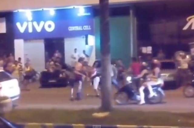 Briga generalizada em Vilhena é postada no You Tube e agita redes sociais
