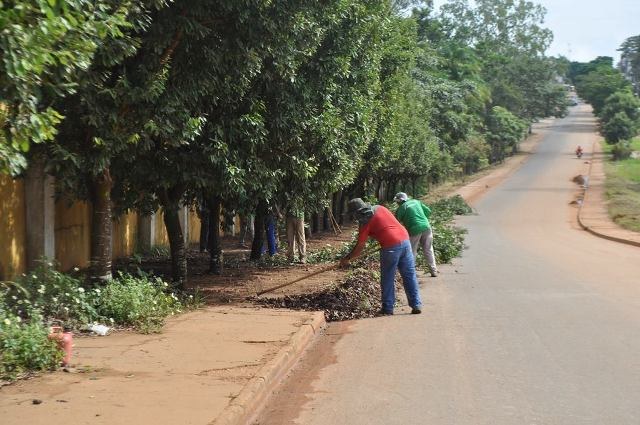 Moradora critica ação de homens da Semosp em limpeza de área particular