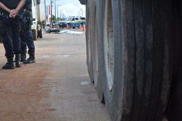 Celular ajuda a identificar homem esmagado por carreta em Vilhena
