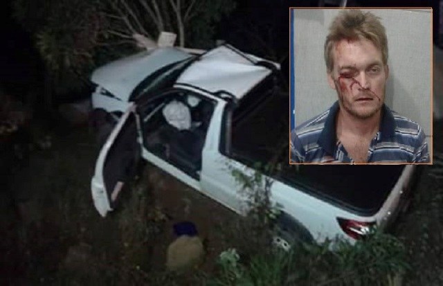Veja fotos: vilhenense rouba carro e fica ferido ao tentar fugir da PM em Cacoal