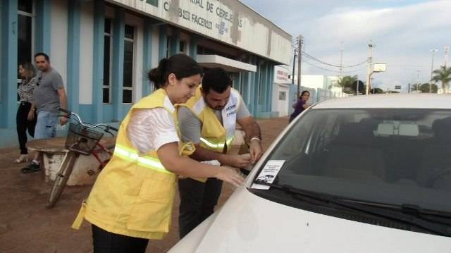 Servidores da Ciretran de Cerejeiras aderem a campanha de prevenção a acidentes