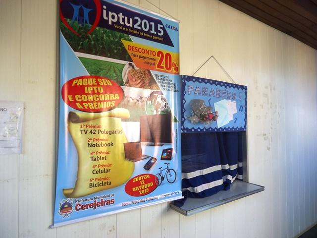 Com R$ 1 milhão de IPTU atrasado, prefeitura de Cerejeiras adota estratégia