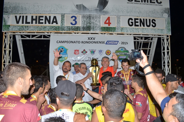 Sonho do hexa adiado: Genus bate o Vilhena e conquista seu primeiro título Estadual