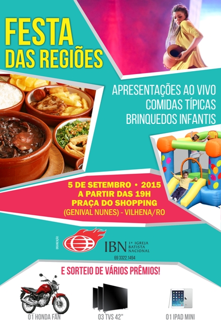 Vilhena: com comidas típicas, tradicional Festa das Regiões acontece em setembro