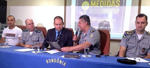 Quartéis da PM de RO vão coletar assinaturas para campanha contra a corrupção