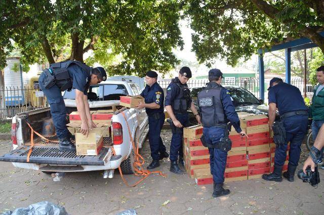 Em Vilhena, polícia faz apreensão de 42 mil CDs e DVDs contrabandeados da Bolívia