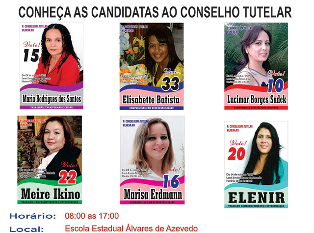 Vilhena escolhe conselheiras tutelares neste domingo: só mulheres na disputa