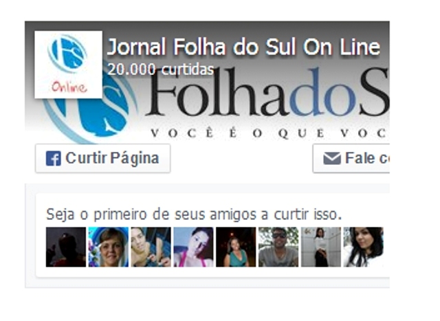 FOLHA DO SUL ON LINE bate recorde e se torna o site mais “curtido” do Cone Sul