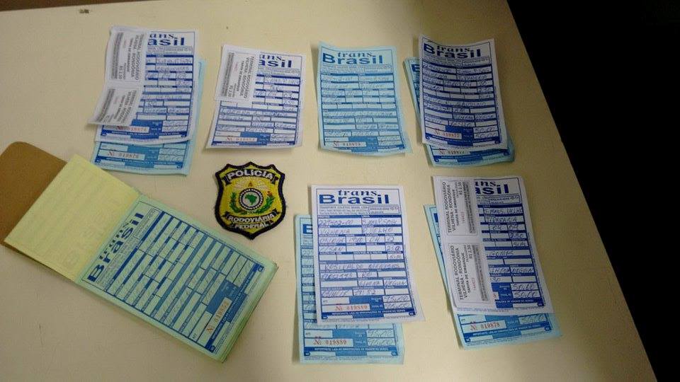 PRF e ANTT flagram ônibus clandestino fazendo transporte de passageiros em Vilhena