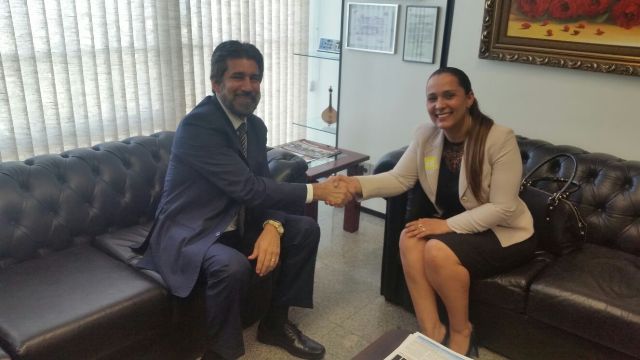 Deputada busca apoio de senador para Pacto de Desenvolvimento no Cone Sul