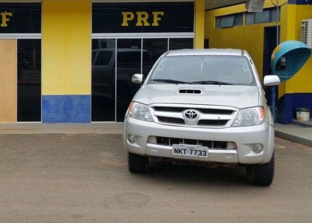 PRF de Vilhena prende três homens que vinham de Rolim em picape “clonada”