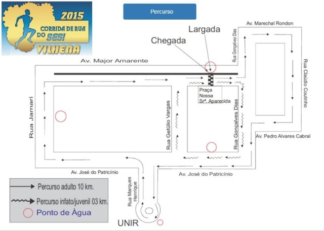 Corrida de Rua do SESI Vilhena será no dia 22 de novembro e terá quatro categorias