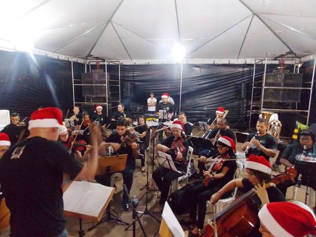Orquestra sinfônica de Vilhena encerra evento natalino na cidade de Cerejeiras