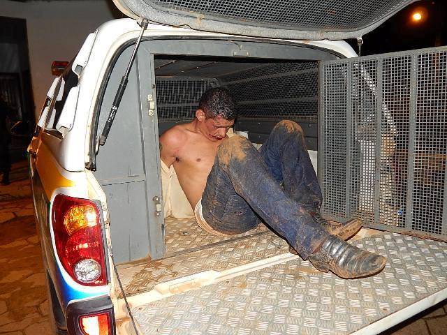 Após ameaçar comerciante e filha, assaltante é espancado por populares em Vilhena