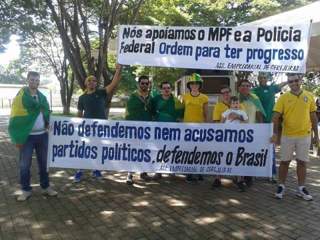 No Cone Sul, Vilhena e Cerejeiras foram às ruas protestar contra corrupção