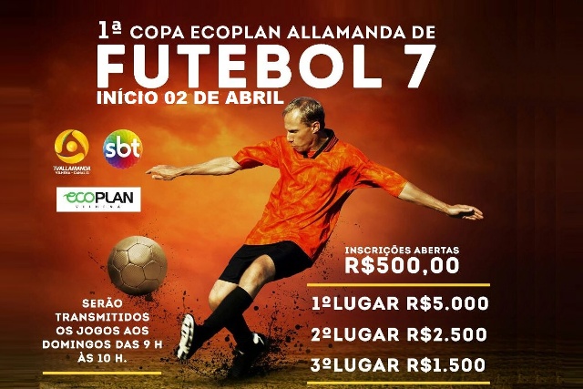 Com início em abril, Copa Ecoplan Allamanda de Futebol 7 terá transmissão pela TV