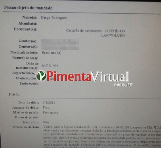 Em ação “espetacular”, polícia de Pimenta Bueno prende vilhenense que estava foragido