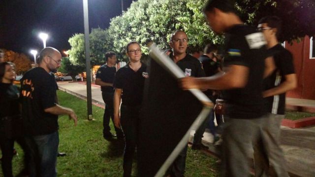 Governador passa por saia-justa em Vilhena com manifestação de policiais civis