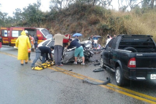 URGENTE: choque entre dois veículos mata idoso na BR 435, a 8 km de Cerejeiras