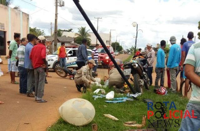 Acidente envolvendo motos mata rapaz de 19 anos e deixa idoso ferido em Vilhena