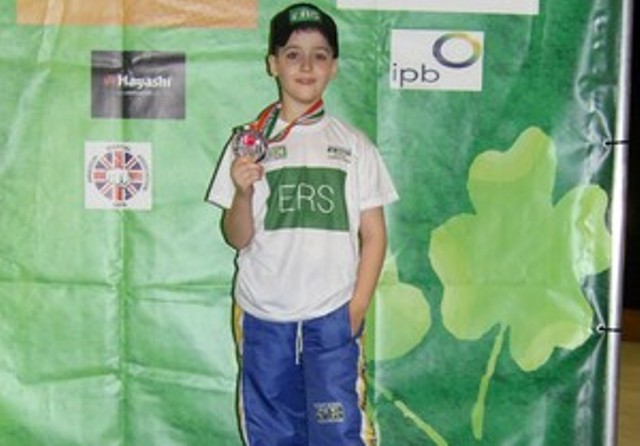 Aos 09 anos, karateca vilhenense conquista medalha de bronze em mundial na Irlanda