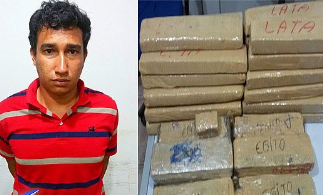 Jiparanense é preso com 50 kg de maconha em Vilhena ao tentar escapar da PRF