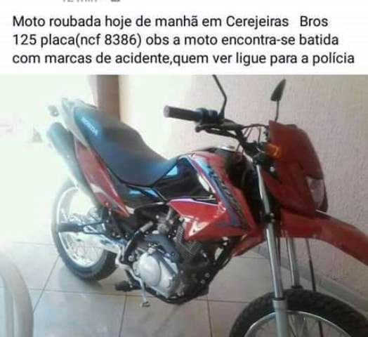 Em Cerejeiras, rapaz usa Facebook para “dar dicas” a ladrão que roubou sua bicicleta