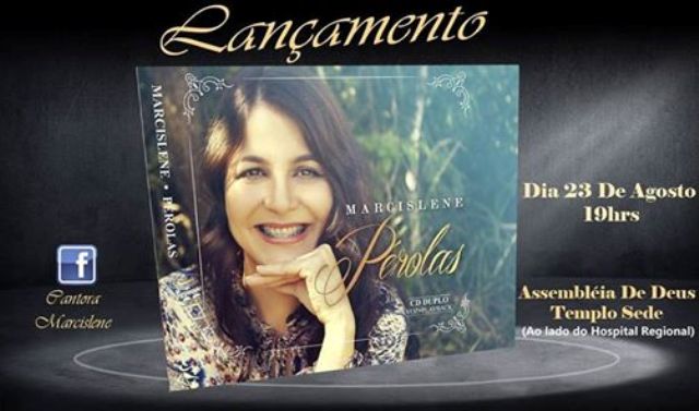 Esposa de pastor assembleiano, cantora lança 3º CD em Vilhena nesta terça-feira