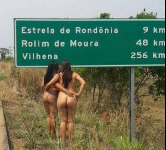 Imagens de “peladonas” em rodovia de Rondônia viralizam no WhatsApp em todo o Brasil