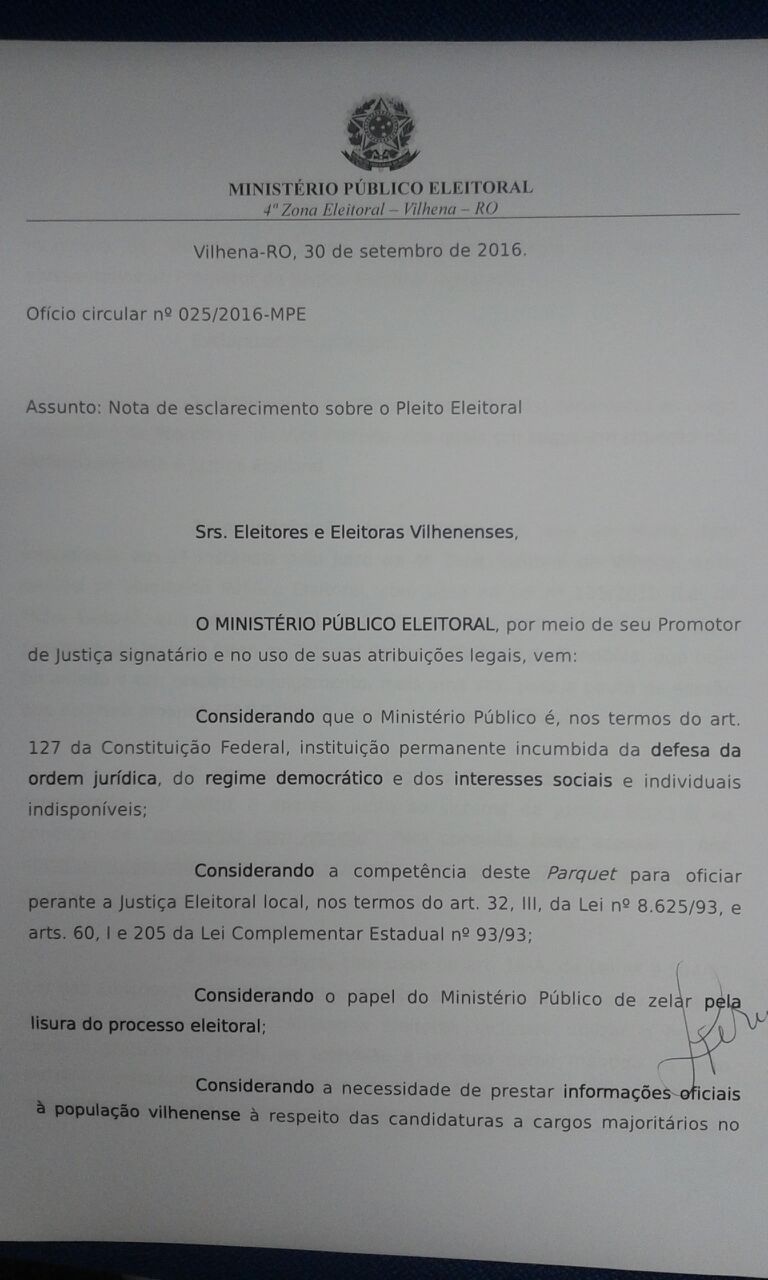 Após debate de advogados sobre Rosani, promotor eleitoral emite nota tratando do caso