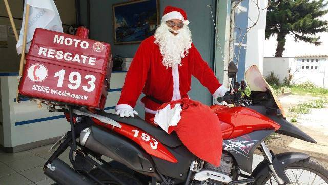 Papai Noel Bombeiro recusa salário em Cuiabá para alegrar de graça  a criançada de Vilhena
