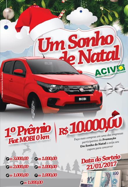 Vilhena: no próximo sábado, Associação Comercial sorteia carro zero e R$ 10 mil em dinheiro
