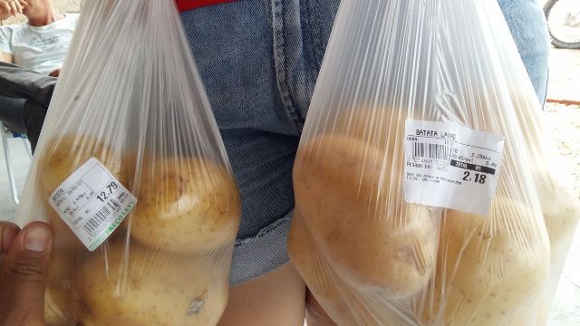 No Facebook, morador de Chupinguaia mostra batata 540% mais cara que a vendida em Vilhena
