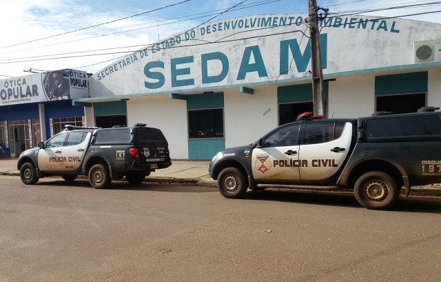 Polícia deflagra operação contra corrupção na Sedam de Vilhena; servidores ameaçavam policiais
