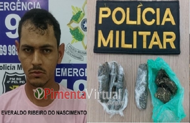 Vilhenense é preso com drogas na cidade de Espigão e se complica com fotos em celular