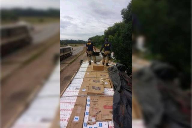 Motorista que trazia 200 caixas de cigarro paraguaio para Vilhena é preso no Mato Grosso