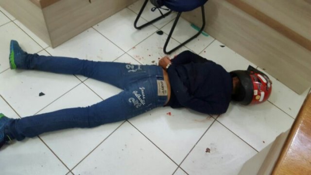 Leitor da FOLHA envia foto de assaltante morto em confronto com a polícia em Vilhena
