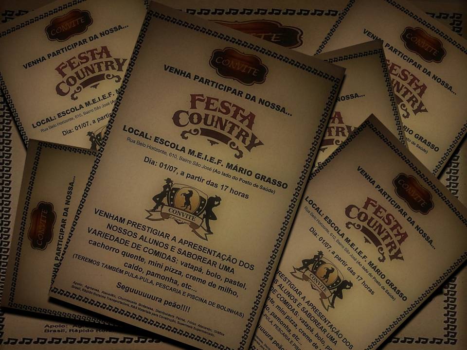 Escola Mario Grasso realiza neste sábado a Festa Country e convida a população