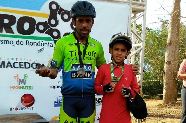 Pai e Filho representam Vilhena em Etapa do Estadual de MTB em Porto Velho
