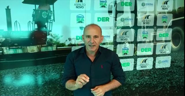 Em vídeo, diretor do DER promete que Governo do Estado deixará bairro 100% asfaltado em Vilhena