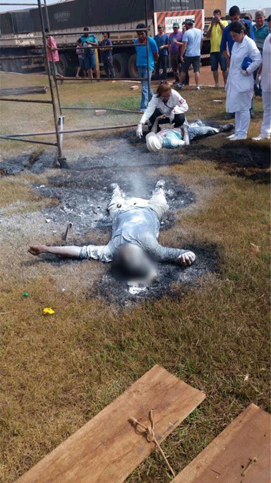 Dois rondonienses morrem eletrocutados enquanto trabalhavam em cidade do Mato Grosso